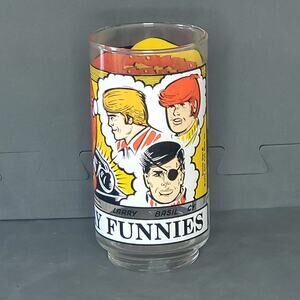 Vtg Libbey Glass 1976 The Sunday Funnies Brenda Starr New York News Dale Messick